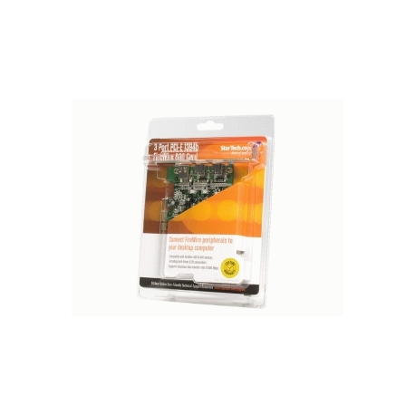 StarTech.com 3 Port 2b 1a 1394 PCI Express FireWire Card Adapter - 1394 FW PCIe FireWire 800  /  400 Card (PEX1394B3) - FireWire adapter - PCIe - FireWire 800 - 2 ports + 1 x FireWire - for P / N: BNDTB10GI, BNDTB210GSFP, BNDTB310GNDP, BNDTB410GSFP, BNDTB4M2E1, BNDTBUSB3142 - 1