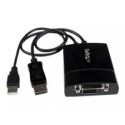 StarTech.com DisplayPort to DVI Adapter - Dual-Link - Active DVI-D Adapter for Your Monitor  /  Display - USB Powered - 2560x1600 (DP2DVID2) - DisplayPort  /  DVI adapter - USB (power only), DisplayPort (M) to DVI-D (F) latched - USB 2.0  /  DisplayPort 1.2 - 37 cm - USB power, active, 2560 x 1600 (WQXGA) support - black