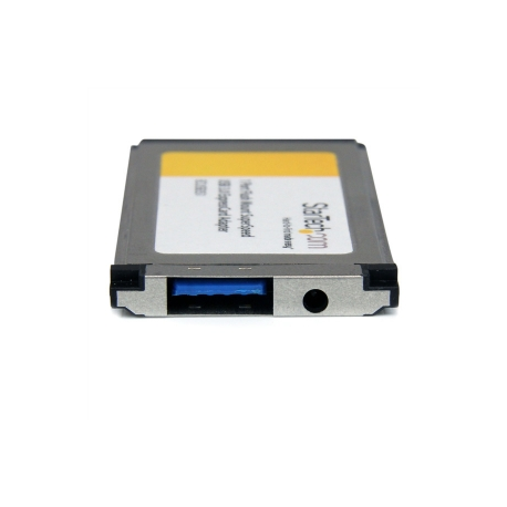 StarTech.com 1 Port Flush Mount ExpressCard SuperSpeed USB 3.0 Card Adapter with UASP Support - ExpressCard USB 3.0 Adapter (ECUSB3S11) - USB adapter - ExpressCard - USB 3.0 - for P / N: ST3300G3UA, ST3300GU3B, ST4300U3C1, ST4300U3C1B, ST7300U3M, ST7300USB3B, USB3S2SAT3CB - 2
