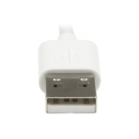 StarTech.com 2m (6ft) Long White Apple 8-pin Lightning Connector to USB Cable for iPhone  /  iPod  /  iPad - Charge and Sync Cable (USBLT2MW) - Lightning cable - Lightning male to USB male - 2 m - double shielded - white - for P / N: KITBXAVHDPEU, KITBXAVHDPNA, KITBXAVHDPUK, KITBXDOCKPEU, KITBXDOCKPUK, KITBZDOCK - 9