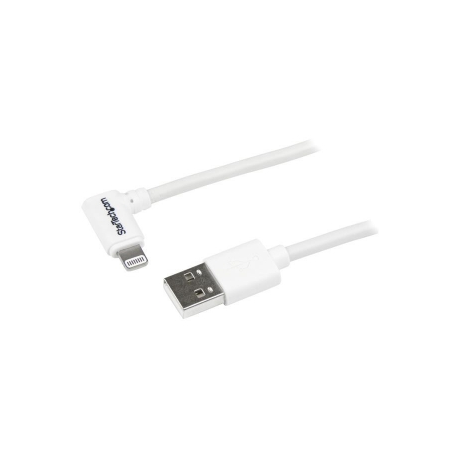 StarTech.com 1m (3ft) White Apple 8-pin Lightning Connector to USB Cable for iPhone  /  iPod  /  iPad - Charge and Sync Cable - 1 meter (USBLT1MW) - Lightning cable - Lightning male to USB male - 1 m - double shielded - white - for P / N: KITBXAVHDPEU, KITBXAVHDPNA, KITBXAVHDPUK, KITBXDOCKPEU, KITBXDOCKPUK, KITBZDOCK - 2