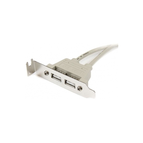 StarTech.com 2 Port USB A Female Slot Plate Adapter - USB panel - USB (F) to 5 pin in-line (F) - USBPLATE - USB panel - USB (F) to 5 pin in-line (F) - 1