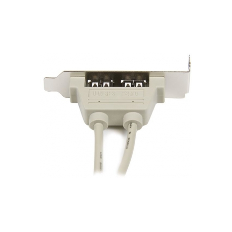 StarTech.com 2 Port USB A Female Slot Plate Adapter - USB panel - USB (F) to 5 pin in-line (F) - USBPLATE - USB panel - USB (F) to 5 pin in-line (F) - 2