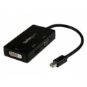 StarTech.com 3 in 1 Mini DisplayPort Adapter - 1080p - Mini DP  /  Thunderbolt to HDMI  /  VGA  /  DVI Splitter for Your Monitor (MDP2VGDVHD) - Adapter - Mini DisplayPort male to HD-15 (VGA), DVI-D, HDMI female - 27 cm - black - active, 1920 x 1200 (WUXGA) support - for P / N: DKT31CMDPHPD