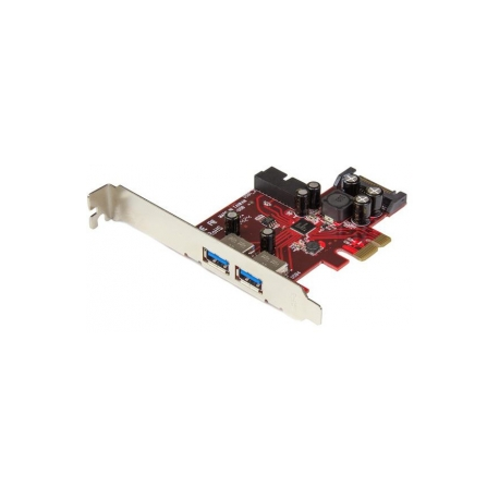 StarTech.com 4 Port PCI Express USB 3.0 Card - 2 Ext & 2 Int (IDC) - SATA Power - USB adapter - PCIe 2.0 low profile - USB 3.0 x 4 - for P / N: ST1030USBM, ST7300USBME - 4