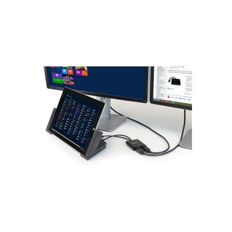 StarTech.com 2-Port Multi Monitor Adapter, Mini DisplayPort 1.2 to DisplayPort MST Hub, Dual 4K 30Hz, Windows Extended Desktop (MSTMDP122DP) - Video splitter - 2 x DisplayPort - desktop - 9