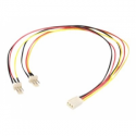 StarTech.com TX3 Fan Power Splitter Cable - Fan power splitter - 3 pin internal power (F) to 3 pin internal power (M) - 1 ft - TX3SPLIT12 - Fan power splitter - 3 PIN internal power (F) to 3 PIN internal power (M) - 30 cm