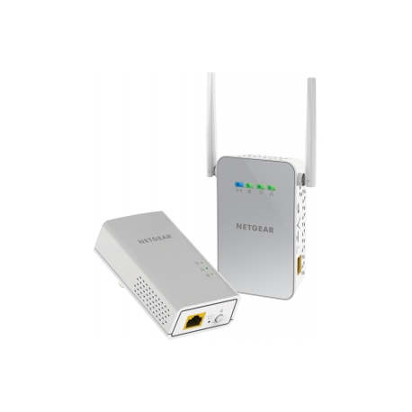 NETGEAR Powerline PLW1000 - Powerline adapter kit - GigE, HomePlug AV (HPAV) 2.0, IEEE 1901 - 802.11a / b / g / n / ac - Dual Band - wall-pluggable - with NETGEAR PowerLINE 1000 Adapter (PL1000) - 1