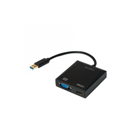 LogiLink - External video adapter - USB 3.0 - D-Sub, HDMI - 0