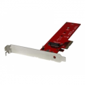 StarTech.com M2 PCIe SSD Adapter - x4 PCIe 3.0 NVMe  /  AHCI  /  NGFF  /  M-Key - Low Profile and Full Profile - SSD PCIe M.2 Adapter (PEX4M2E1) - Interface adapter - M.2 - Expansion Slot to M.2 - M.2 Card - PCIe x4 - red - for P / N: BNDTB10GI, BNDTB210GSFP, BNDTB310GNDP, BNDTB410GSFP, BNDTB4M2E1, BNDTBUSB3142