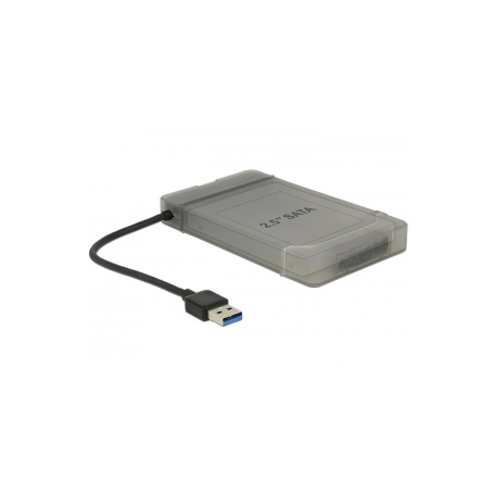 Delock - Storage controller - 2.5" - SATA 6Gb / s - USB 3.0 - grey, black - 1