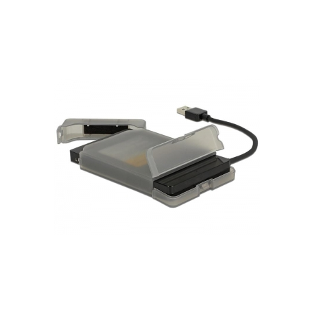 Delock - Storage controller - 2.5" - SATA 6Gb / s - USB 3.0 - grey, black - 4