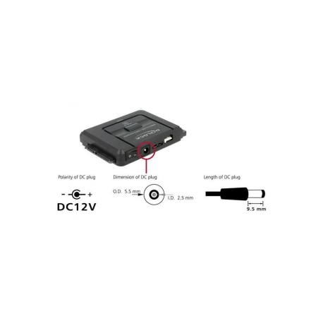 Delock - Storage controller - ATA-133  /  SATA 6Gb / s - USB 3.0 - 2