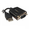 StarTech.com USB to Serial Adapter - 1 Port - COM Port Retention - Texas Instruments TIUSB3410 - USB to RS232 Adapter Cable (ICUSB2321X) - Serial adapter - USB - RS-232 - black
