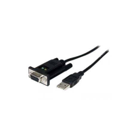StarTech.com USB to Serial RS232 Adapter - DB9 Serial DCE Adapter Cable with FTDI - Null Modem - USB 1.1  /  2.0 - Bus-Powered (ICUSB232FTN) - Serial adapter - USB 2.0 - RS-232 - black - 0