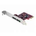 StarTech.com 2 Port SATA 6 Gbps PCI Express eSATA Controller Card - Storage controller - 2 Channel - eSATA 6Gb / s - 6 Gbit / s - PCIe - PEXESAT32 - Storage controller - 2 Channel - eSATA 6Gb / s - PCIe - for P / N: BNDTB10GI, BNDTB210GSFP, BNDTB310GNDP, BNDTB410GSFP, BNDTB4M2E1, BNDTBUSB3142