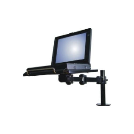Neomounts by Newstar NOTEBOOK-D100 - Mounting kit - for notebook (full-motion) - black - screen size: 10"-22" - desk-mountable - 0