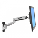 Ergotron LX - Mounting kit (VESA adapter, sit-stand arm, base, extension) - for LCD display - capacity 3.2-11.3 kg - polished aluminium - screen size: up to 42" - wall-mountable