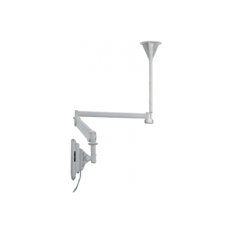 Neomounts by Newstar FPMA-HAC100HC - Bracket - for LCD display (full-motion) - medical - white - screen size: 10"-32" - ceiling mountable - 4