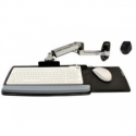 Ergotron LX - Keyboard / mouse arm mount tray - wall mountable, wall track mountable - polished aluminium