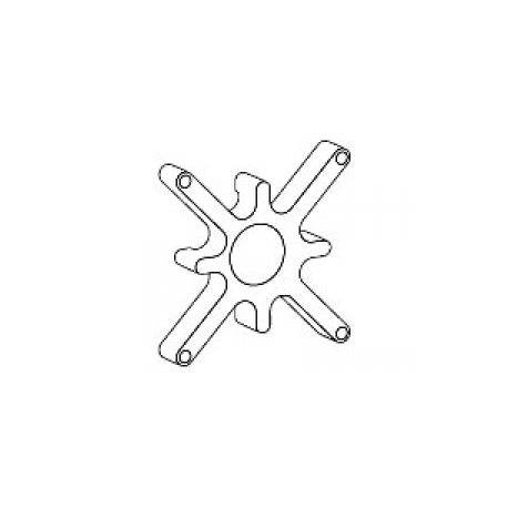 Ergotron - Mounting component (spacer) - for LCD display - for recessed display interface - black - mounting interface: 75 x 75 mm - for P / N: 80-107-200 - 0