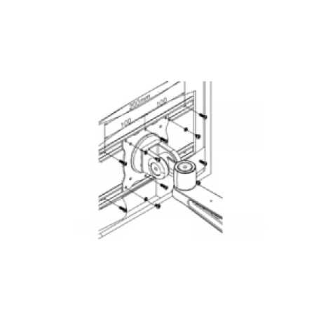 Neomounts by Newstar FPMA-VESA120 - Mounting component (VESA adapter plate) - for LCD display - silver - screen size: 10"-32" - 0