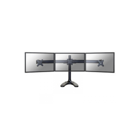 Neomounts by Newstar FPMA-D700DD3 - Stand - for 3 LCD displays - black - screen size: 10"-27" - desktop stand, grommet, desk-mountable - 0