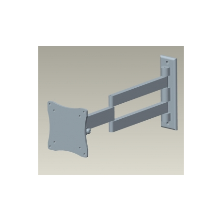 Neomounts by Newstar FPMA-W830 - Bracket - for LCD display (full-motion) - black - screen size: 10"-27" - wall-mountable - 2