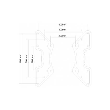 Neomounts by Newstar FPMA-VESA440 - Mounting component (VESA adapter plate) - for LCD display - black - screen size: 27"-60" - 1