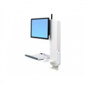 Ergotron StyleView - Mounting kit (vertical lift) - for LCD display / PC equipment - sit-stand system - white - screen size: up to 24" - wall-mountable