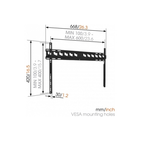 Vogels MA4000-A1 FLAT Wall Mount 40-80" - 2