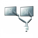 Neomounts by Newstar Select NM-D750D - Mounting kit - for 2 LCD displays (full-motion) - silver - screen size: 10"-32" - clamp mountable, grommet, desk-mountable