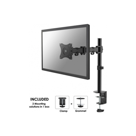 Neomounts by Newstar Select NM-D135 - Mounting kit - for LCD display (full-motion) - black - screen size: 10"-30" - clamp mountable, grommet, desk-mountable - 1