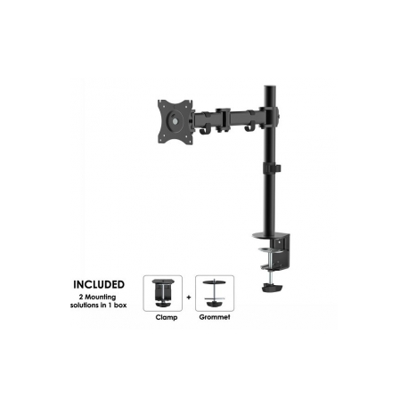 Neomounts by Newstar Select NM-D135 - Mounting kit - for LCD display (full-motion) - black - screen size: 10"-30" - clamp mountable, grommet, desk-mountable - 5