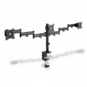 DIGITUS DA-90362 - Mounting kit (desk clamp mount, 2 articulating arms) - for 3 monitors - black - screen size: 15"-27"