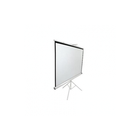 Elite Tripod Series T113UWS1 - Projection screen with tripod - 113" (287 cm) - 1:1 - Matte White - black - 0