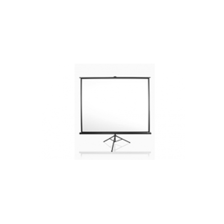 Elite Tripod Series T113UWS1 - Projection screen with tripod - 113" (287 cm) - 1:1 - Matte White - black - 8