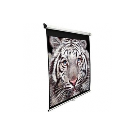 Elite Screens Manual Series M150XWH2 - Projection screen - ceiling mountable, wall mountable - 150" (381 cm) - 16:9 - MaxWhite - white - 0