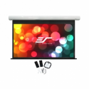 Elite Screens Saker Series SK110XHW-E12 - Projection screen - ceiling mountable, wall mountable - motorised - 230 V - 110" (279 cm) - 16:9 - MaxWhite FG - white enamel