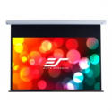 Elite Screens Saker Series SK100XHW-E12 - Projection screen - ceiling mountable, wall mountable - motorised - 230 V - 100" (254 cm) - 16:9 - MaxWhite FG - white enamel