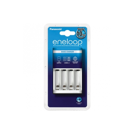 Panasonic BQ-CC51E - 10 hr battery charger - (for 4xAA / AAA) - white - Europe - 0