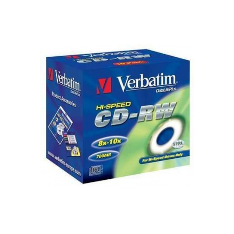 Verbatim - 10 x CD-RW - 700 MB 8x - 12x - jewel case - 0
