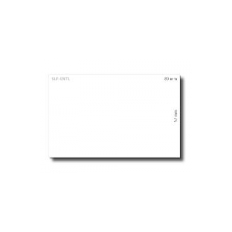 Seiko Instruments SLP-ENTL - Non-adhesive - white - 57 x 89 mm 250 card(s) (1 roll(s) x 250) name badge cards - for Smart Label Printer 440, 440 Office Administration Pack, 450, 620, 650, 650SE - 0