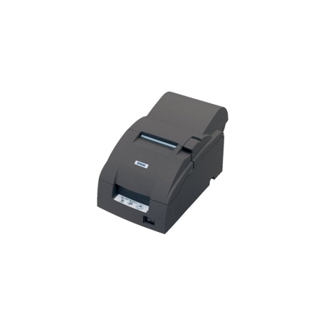 Epson TM U220A - Receipt printer - two-colour (monochrome) - dot-matrix - Roll (7.6cm) - 17.8 cpi - 9 pin - up to 6 lines / sec - capacity: 1 roll - serial - cutter - dark grey - 2