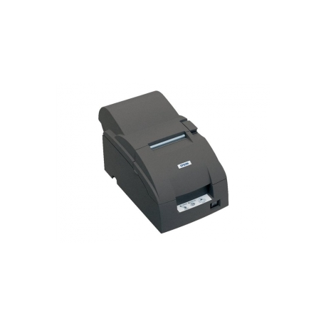 Epson TM U220A - Receipt printer - two-colour (monochrome) - dot-matrix - Roll (7.6cm) - 17.8 cpi - 9 pin - up to 6 lines / sec - capacity: 1 roll - serial - cutter - dark grey - 3