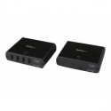 StarTech.com Newer version is USB2G4LEXT2NA - 4 Port USB 2.0 over Gigabit LAN or Direct Cat5e/Cat6 Ethernet Extender System - up to 330 ft (USB2G4LEXT2) - USB extender - USB, USB 2.0 - 4 ports - up to 100 m