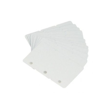 Zebra - Polyvinyl chloride (PVC) - 30 mil - white - CR-80 Card (85.6 x 54 mm) 500 card(s) cards - for Zebra P110m - 1