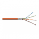 DIGITUS - Bulk cable - 500 m - SFTP, PiMF - CAT 7 - halogen-free, solid - orange, RAL 2000