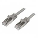 StarTech.com 5m CAT6 Ethernet Cable, 10 Gigabit Shielded Snagless RJ45 100W PoE Patch Cord, CAT 6 10GbE SFTP Network Cable w / Strain Relief, Grey, Fluke Tested / Wiring is UL Certified / TIA - Category 6 - 26AWG (N6SPAT5MGR) - Patch cable - RJ-45 (M) to RJ-45 (M) - 5 m - SFTP - CAT 6 - molded, snagless - grey