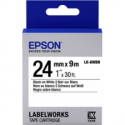 Epson LabelWorks LK-6WBN - Black on white - Roll (2.4 cm x 9 m) 1 cassette(s) label tape - for LabelWorks LW-1000, LW-600, LW-700, LW-900, LW-Z5000, LW-Z5010, LW-Z700, LW-Z710, LW-Z900